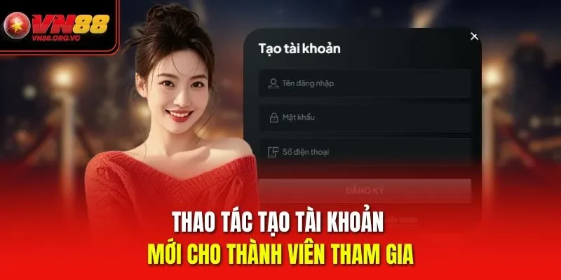 VN88 | Nhà Cái Uy Tín Hàng Đầu | Link Vào Nhận Ưu Đãi + 88K 53 Thao tác tạo tài khoản mới cho thành viên tham gia VN88
