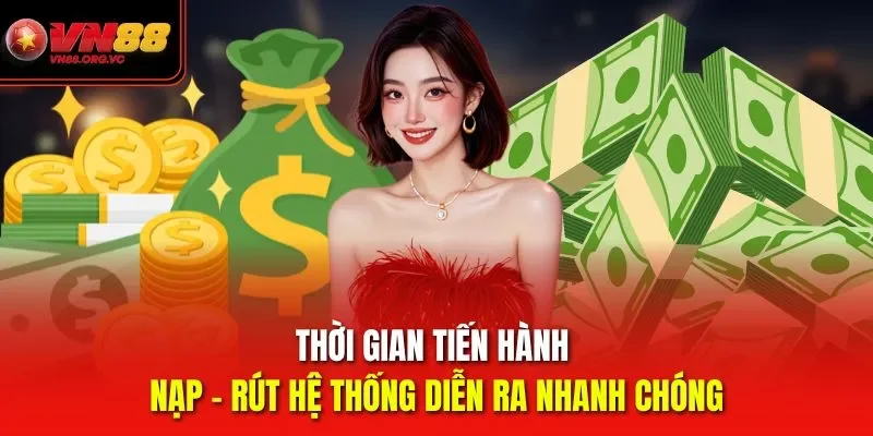 VN88 | Nhà Cái Uy Tín Hàng Đầu | Link Vào Nhận Ưu Đãi + 88K 48 Thời gian tiến hành nạp - rút hệ thống VN88 diễn ra nhanh chóng